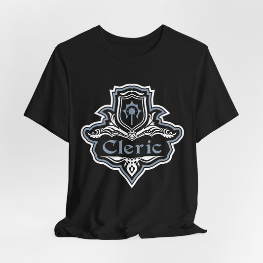D&D Cleric Class Fancy Emblem T-Shirt Sunburst RPG