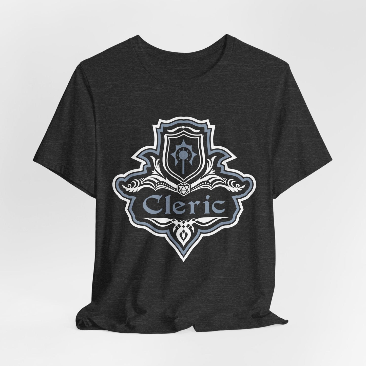 D&D Cleric Class Fancy Emblem T-Shirt Sunburst RPG
