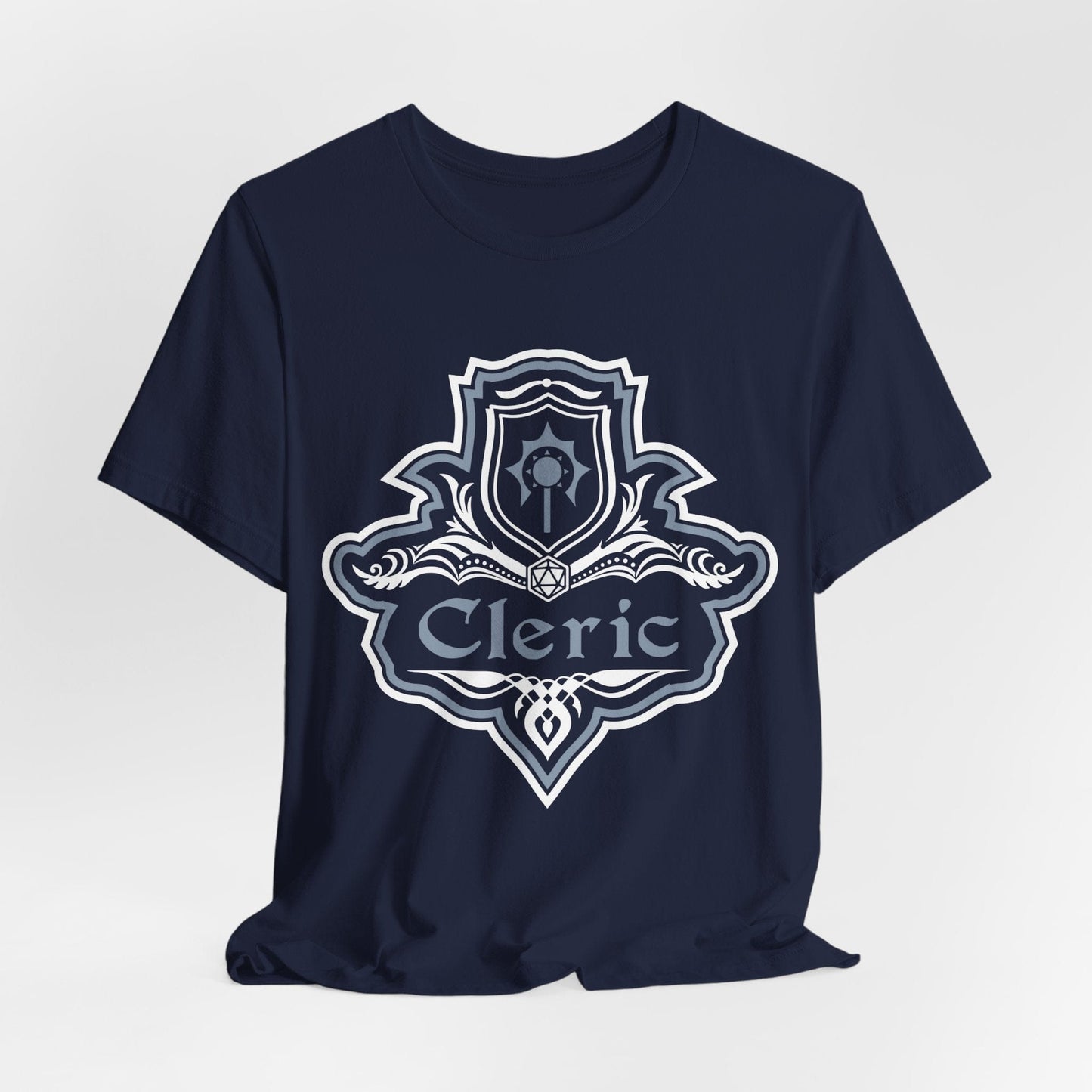 D&D Cleric Class Fancy Emblem T-Shirt Sunburst RPG