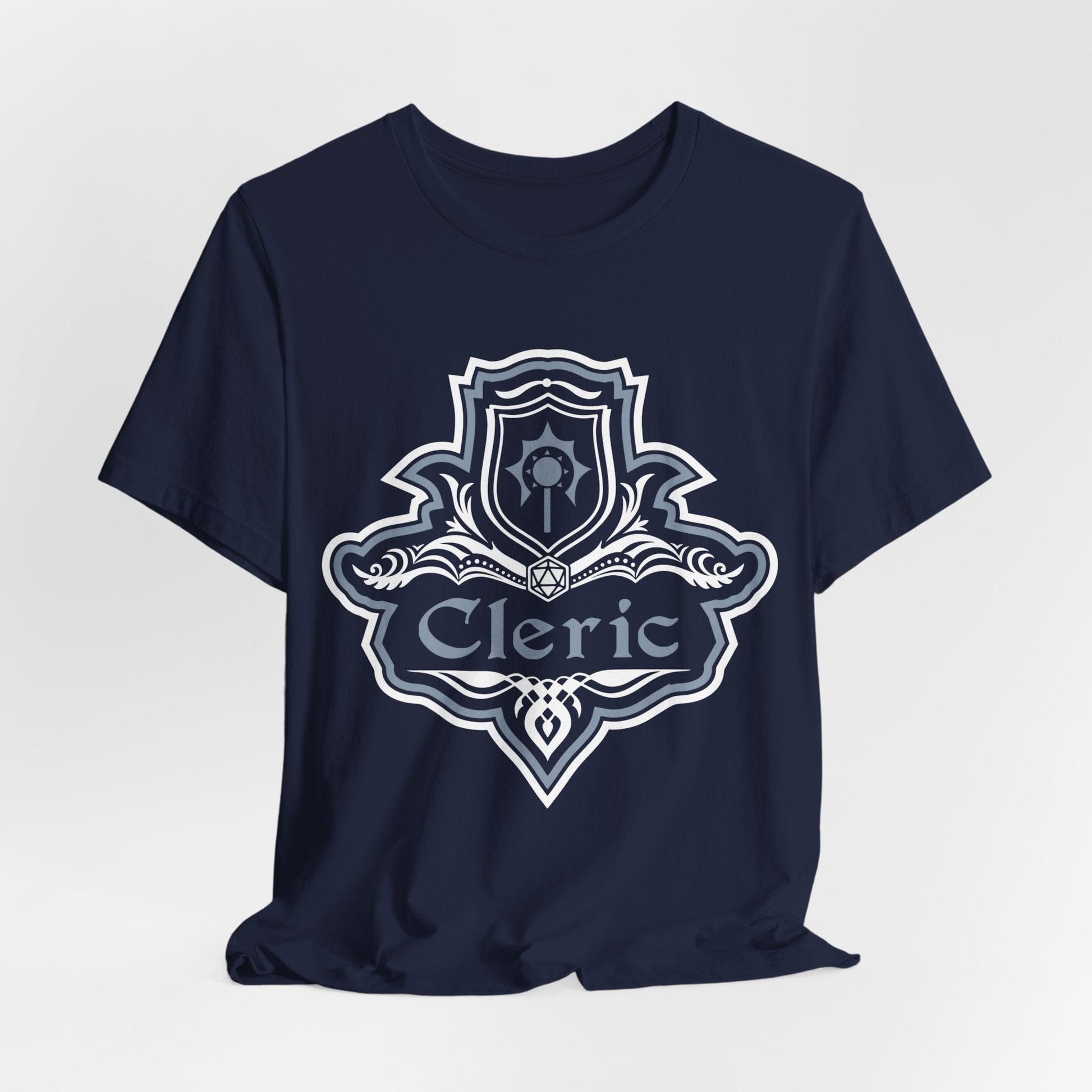 D&D Cleric Class Fancy Emblem T-Shirt Sunburst RPG