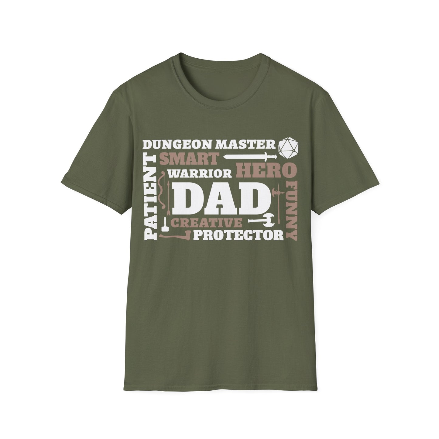 D&D Dad Dungeon Master Shirt Sunburst RPG