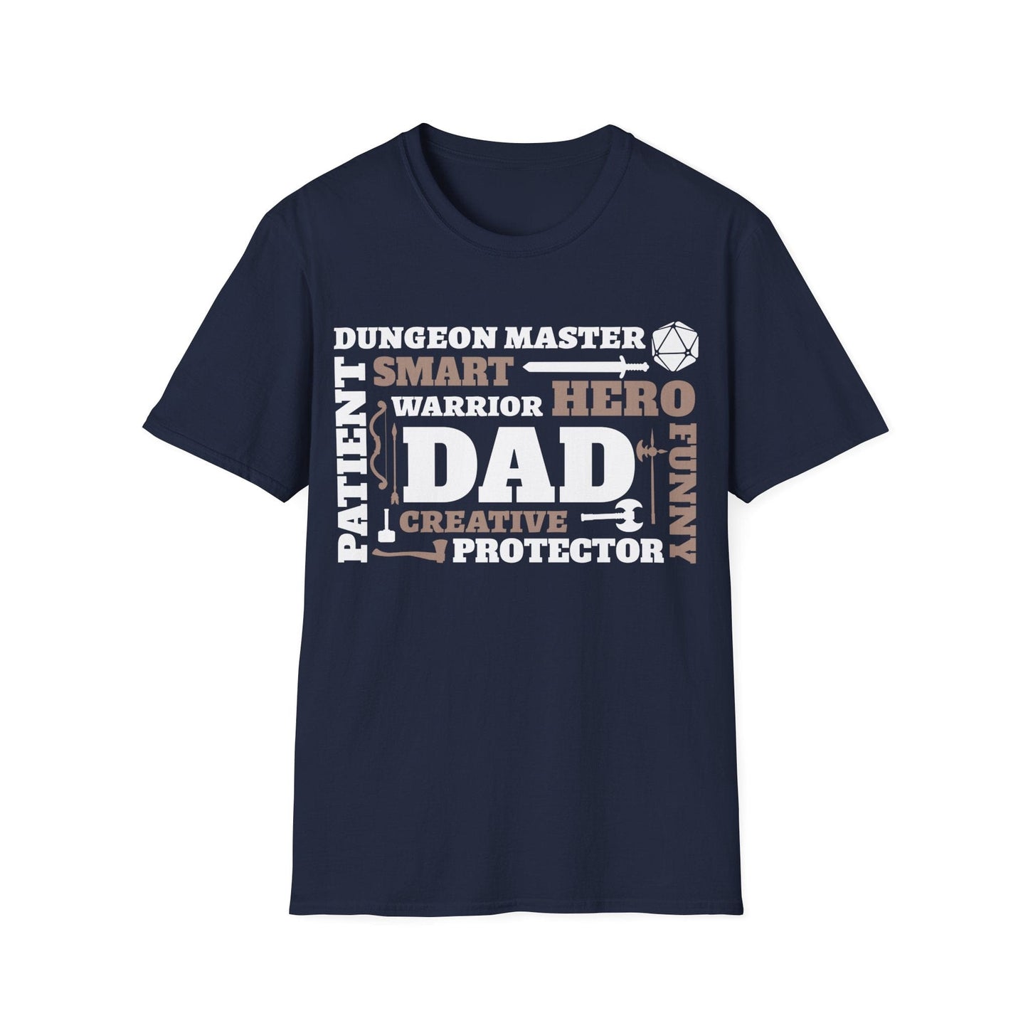 D&D Dad Dungeon Master Shirt Sunburst RPG