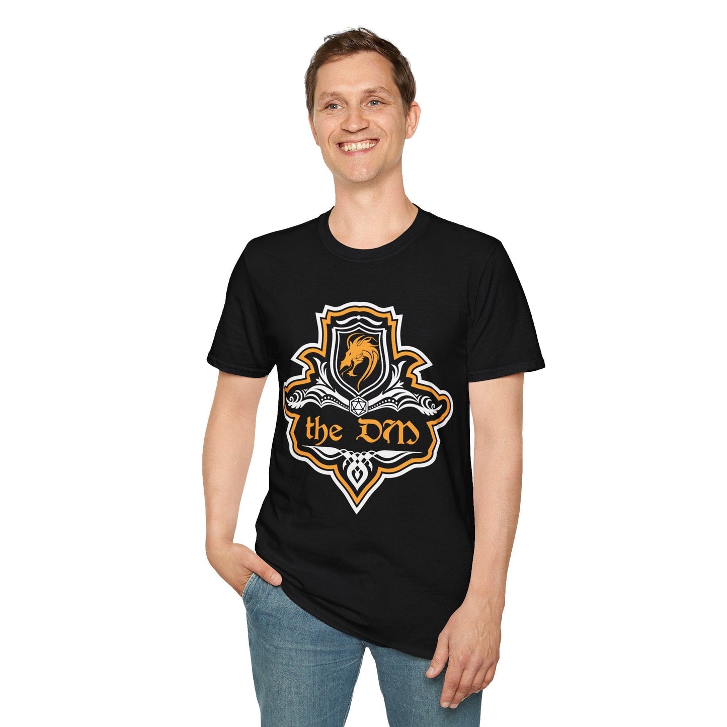 D&D DM Fancy Emblem T-Shirt for Dungeon Masters Sunburst RPG