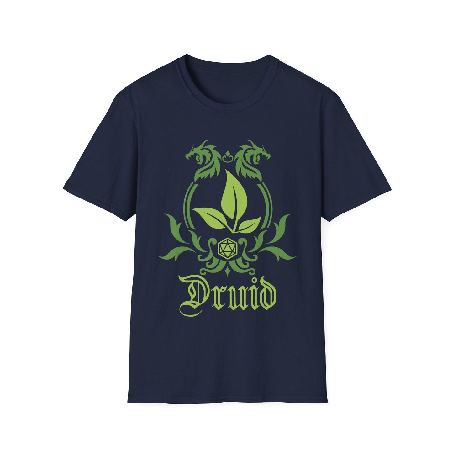 D&D Druid Class Emblem T-Shirt Sunburst RPG
