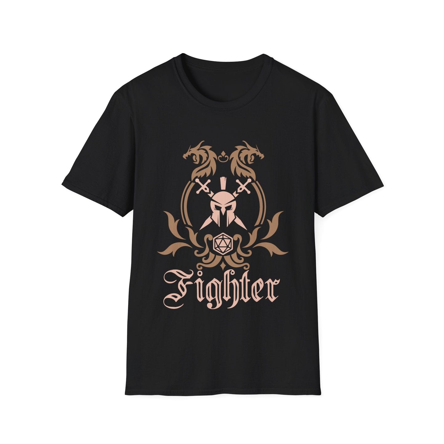 D&D Fighter Class Emblem T-Shirt Sunburst RPG