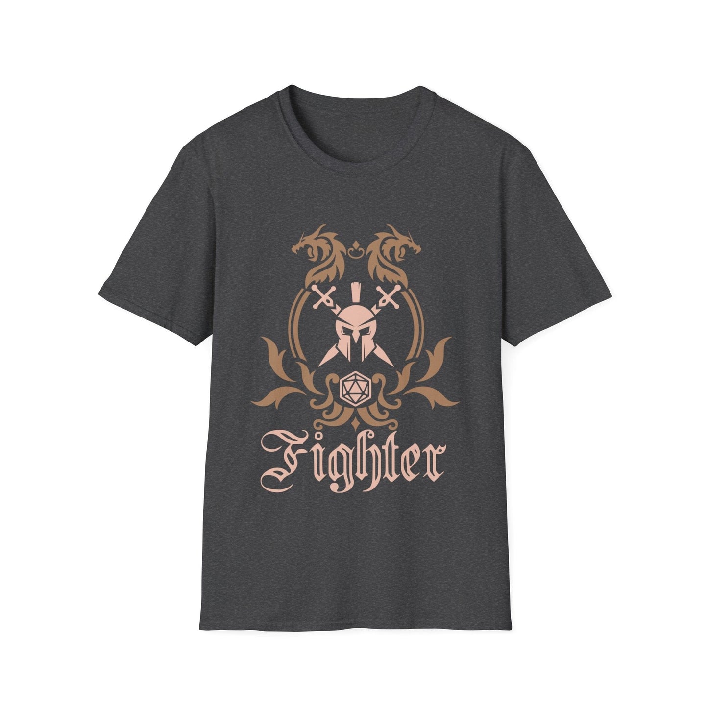 D&D Fighter Class Emblem T-Shirt Sunburst RPG