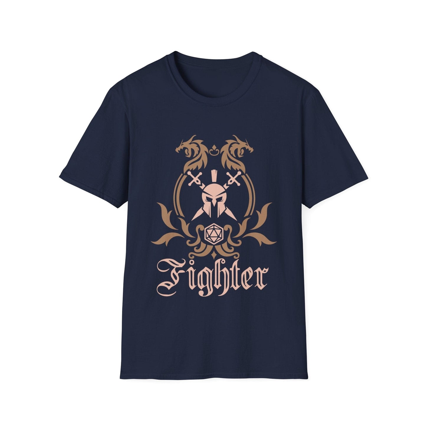 D&D Fighter Class Emblem T-Shirt Sunburst RPG