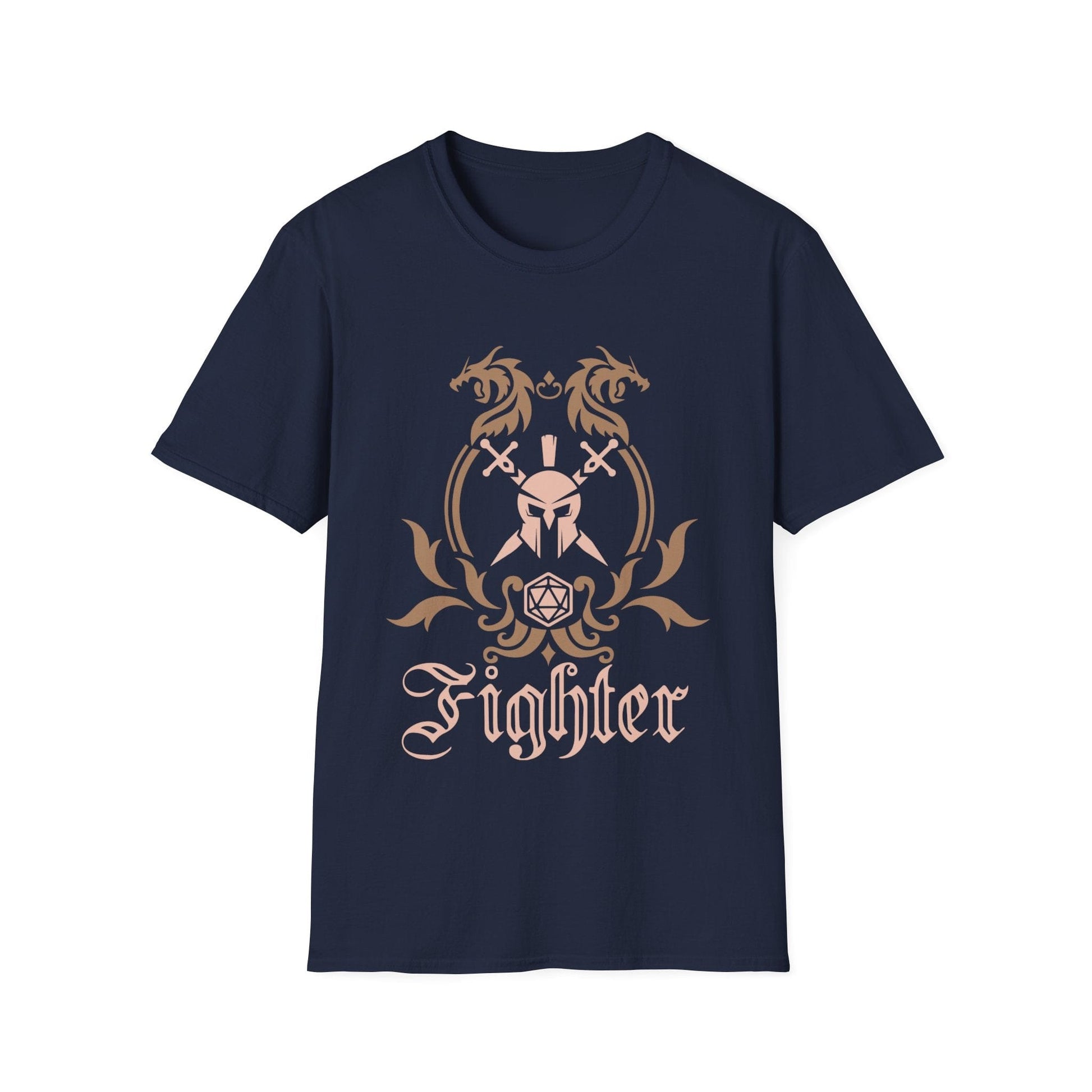 D&D Fighter Class Emblem T-Shirt Sunburst RPG