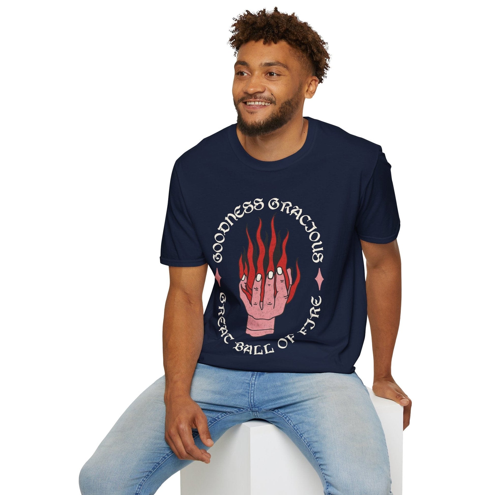D&D Fireball Spell Shirt Sunburst RPG