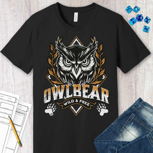 D&D Owlbear Shirt Sunburst RPG