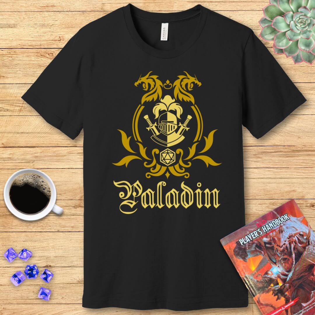 D&D Paladin Class Emblem T-Shirt Sunburst RPG