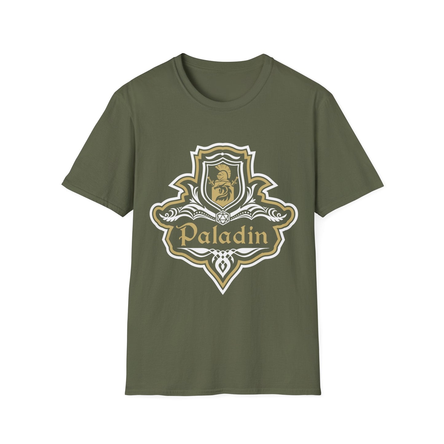 D&D Paladin Class Fancy Emblem T-Shirt Sunburst RPG