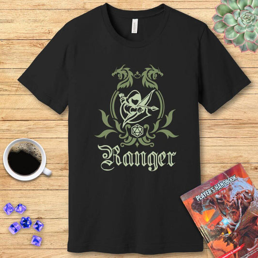 D&D Ranger Class Emblem T-Shirt Sunburst RPG