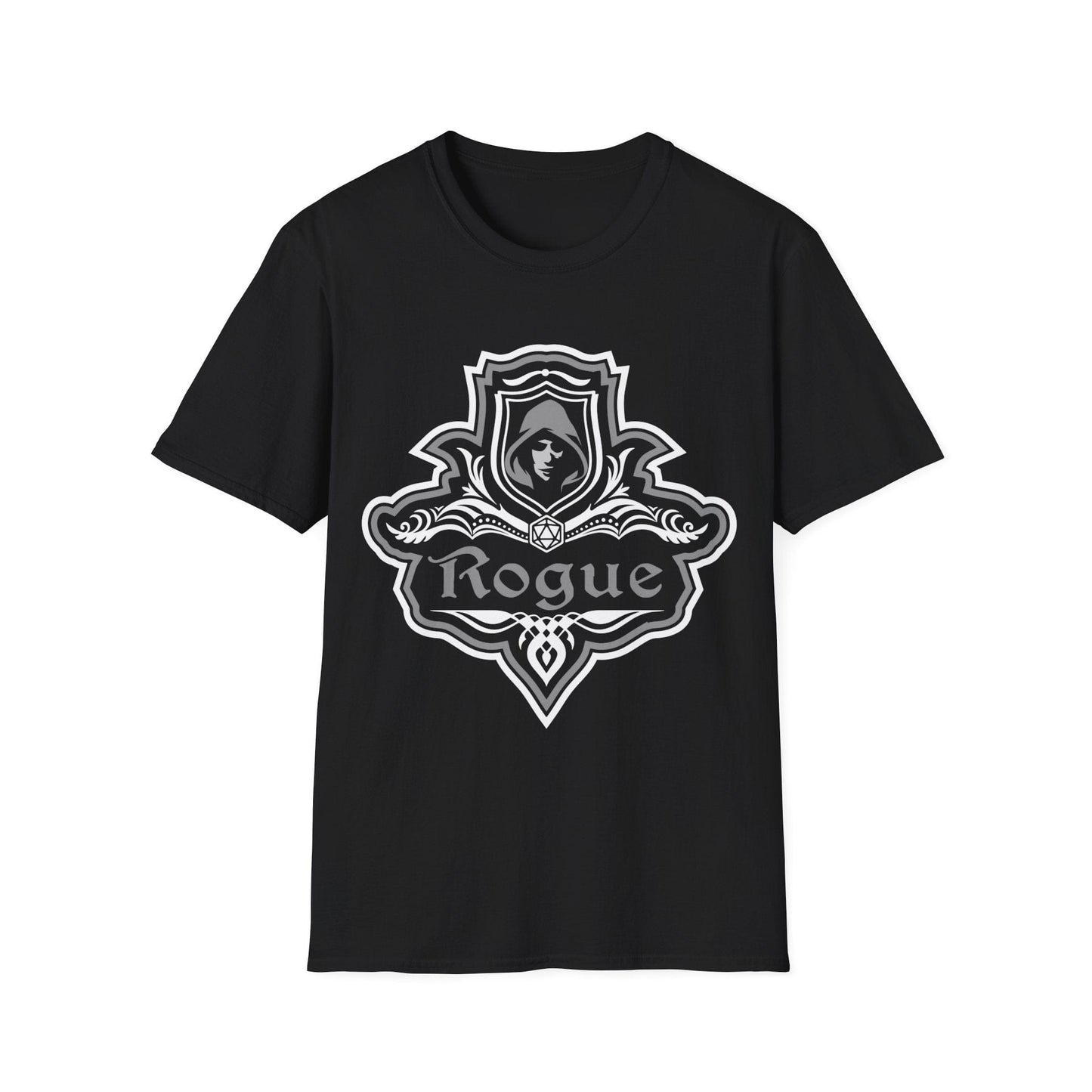 D&D Rogue Class Fancy Emblem T-Shirt Sunburst RPG