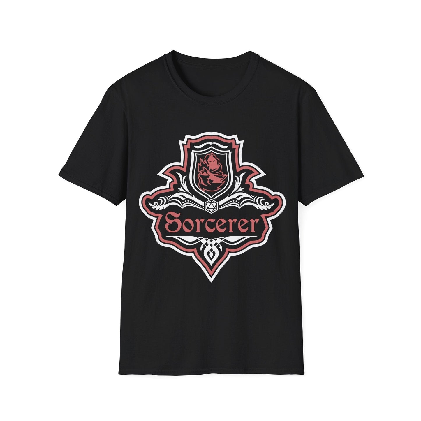 D&D Sorcerer Class Fancy Emblem T-Shirt Sunburst RPG