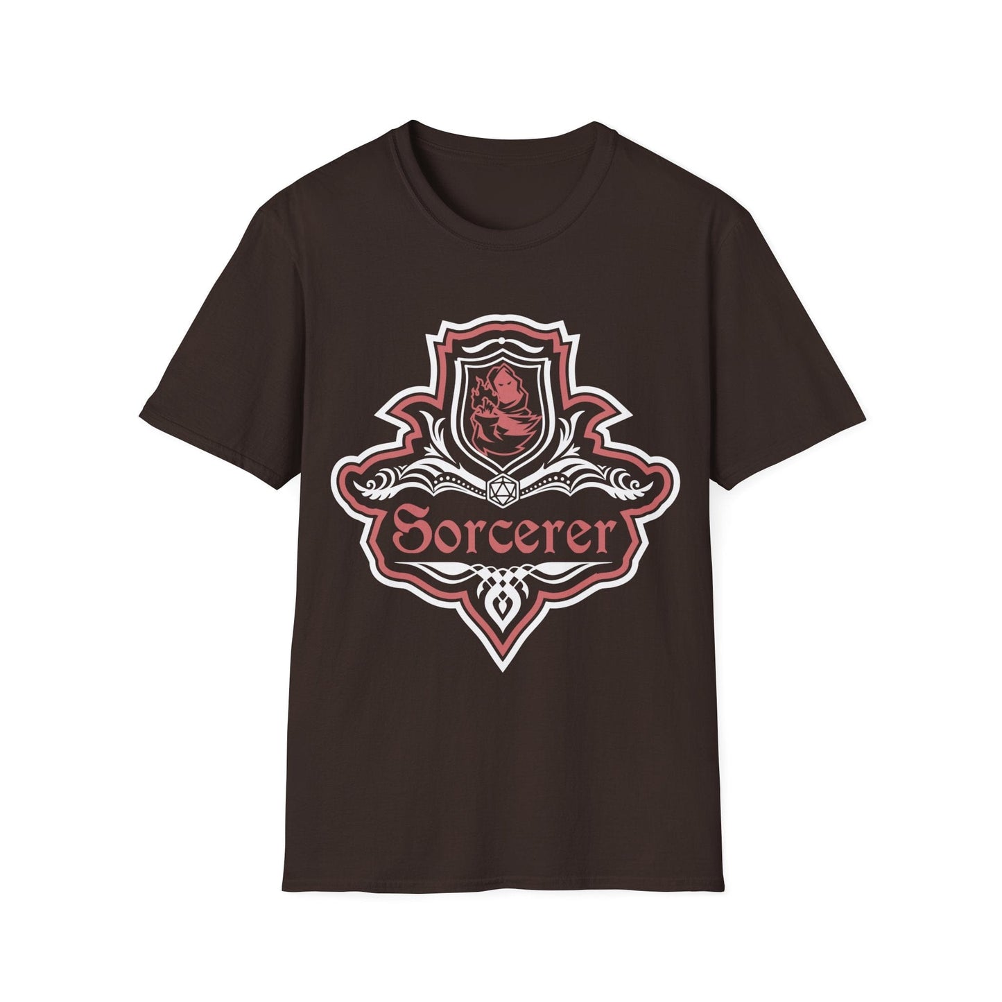 D&D Sorcerer Class Fancy Emblem T-Shirt Sunburst RPG