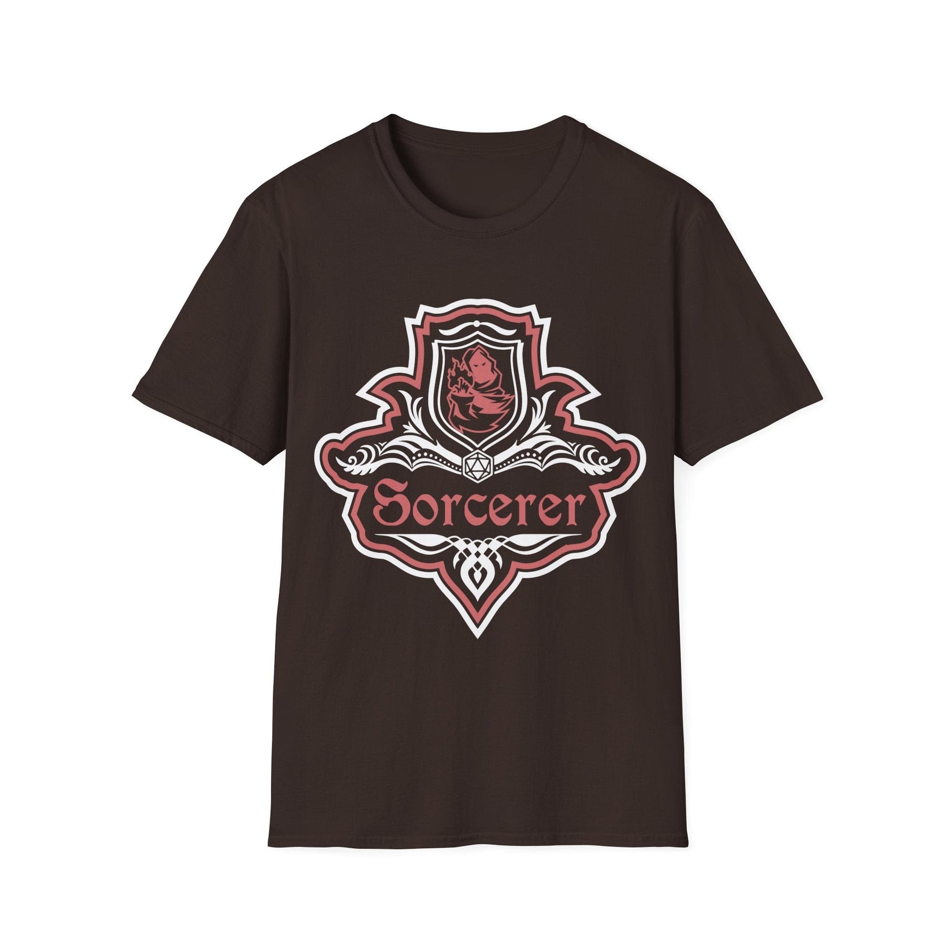 D&D Sorcerer Class Fancy Emblem T-Shirt Sunburst RPG