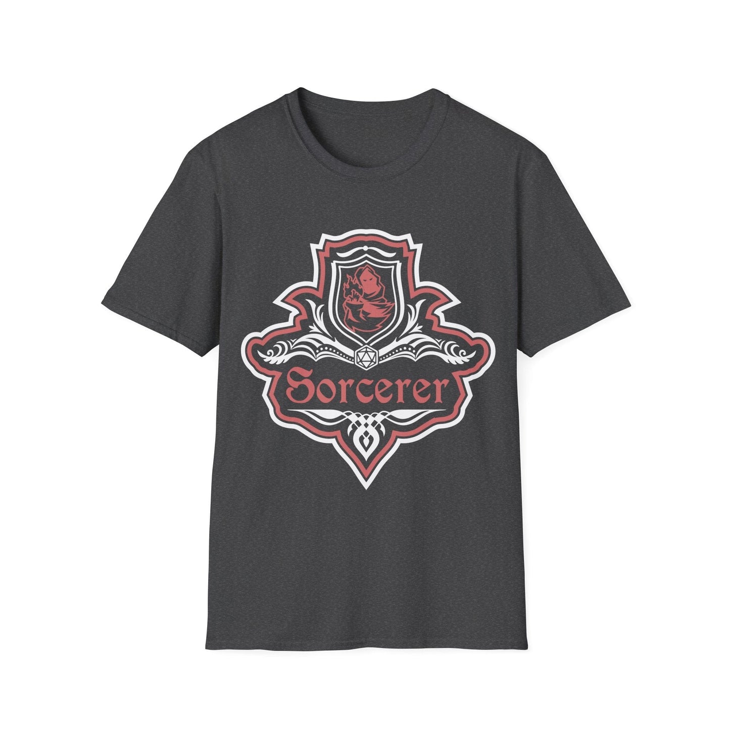 D&D Sorcerer Class Fancy Emblem T-Shirt Sunburst RPG