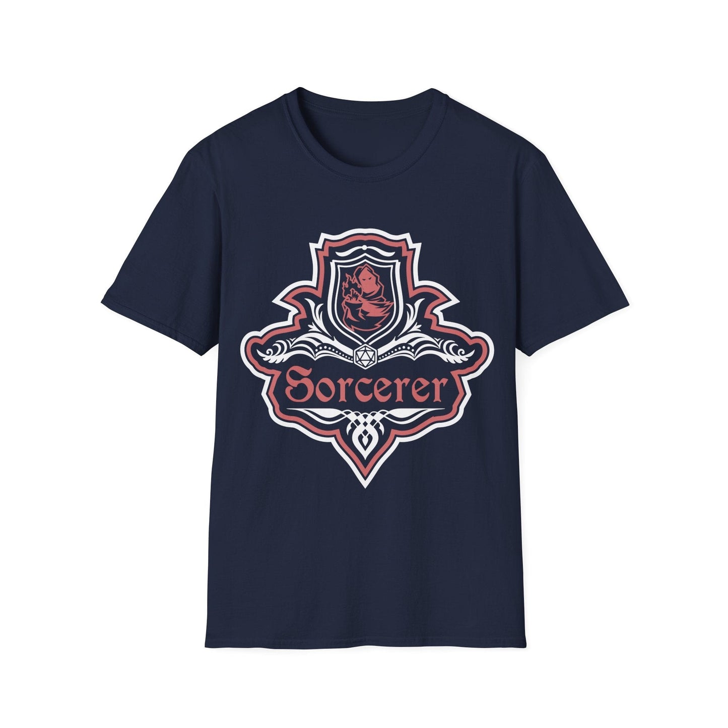 D&D Sorcerer Class Fancy Emblem T-Shirt Sunburst RPG