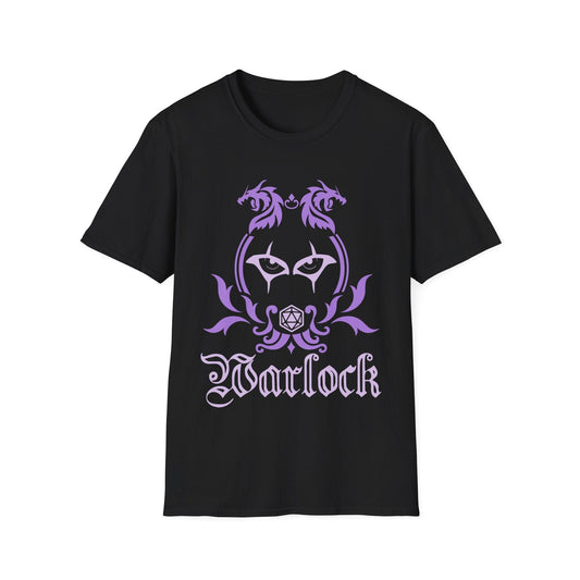 D&D Warlock Class Emblem T-Shirt Sunburst RPG