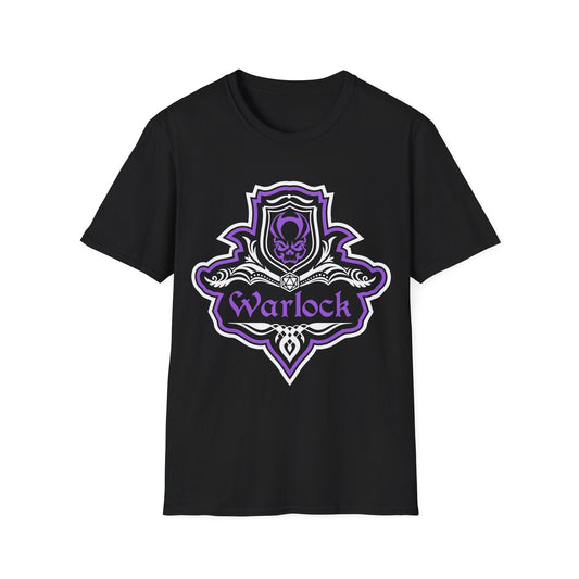 D&D Warlock Class Fancy Emblem T-Shirt Sunburst RPG
