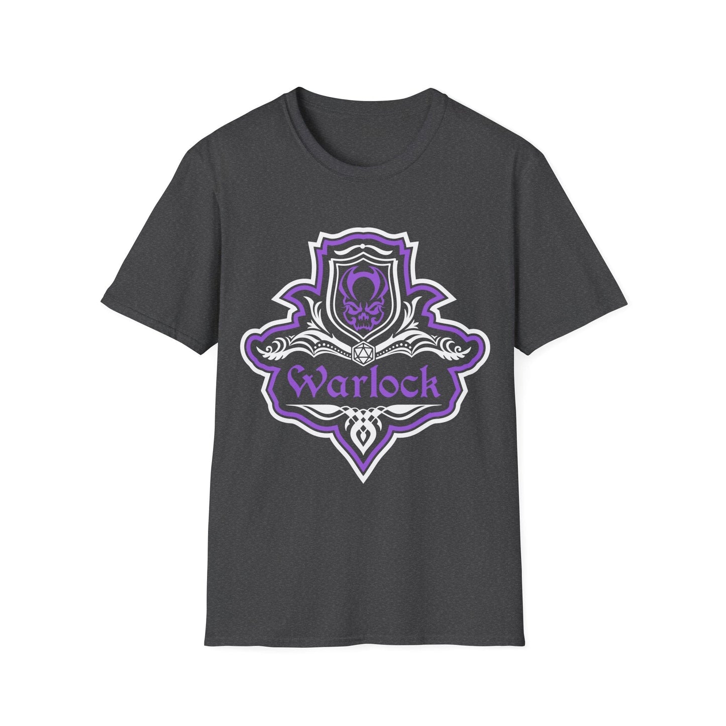 D&D Warlock Class Fancy Emblem T-Shirt Sunburst RPG