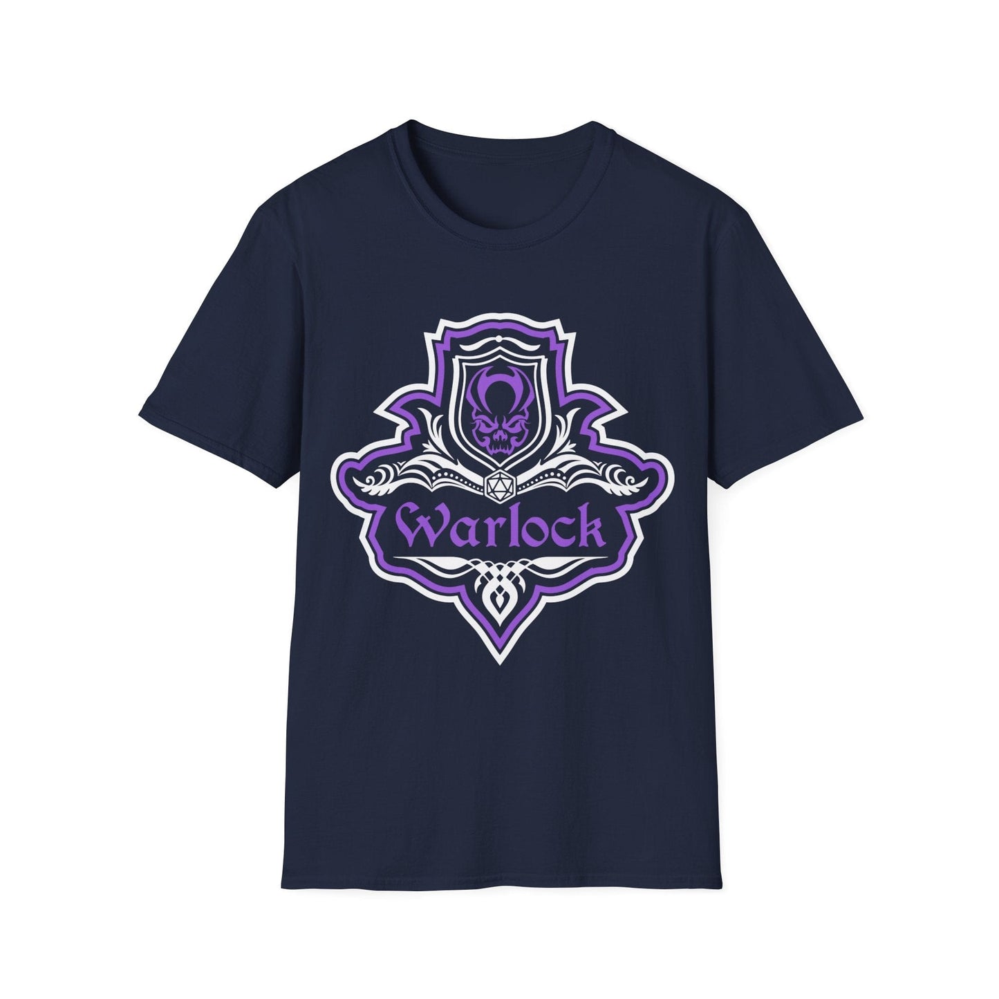 D&D Warlock Class Fancy Emblem T-Shirt Sunburst RPG