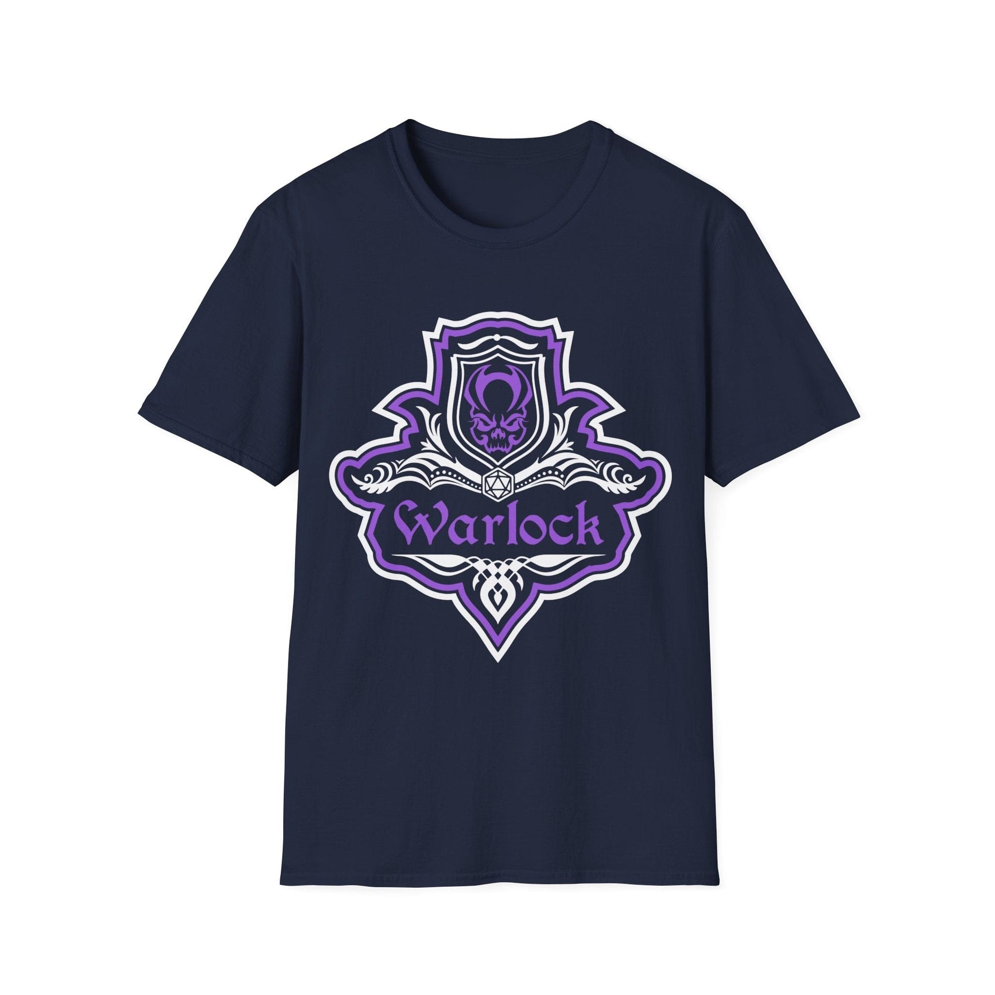 D&D Warlock Class Fancy Emblem T-Shirt Sunburst RPG