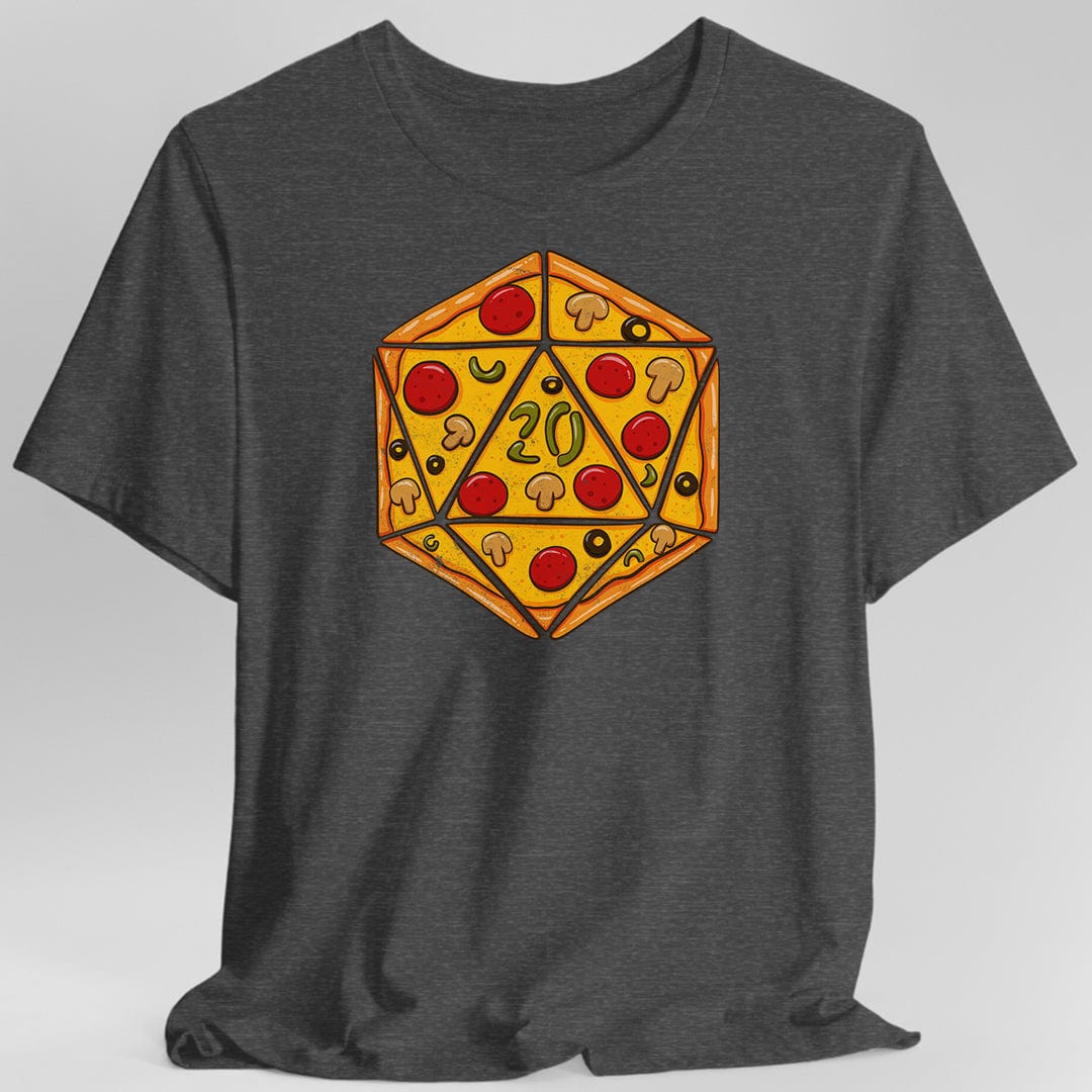 D20 Pizza Shirt Sunburst RPG