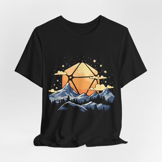 D20 Sun Landscape Blue Orange Sunburst RPG