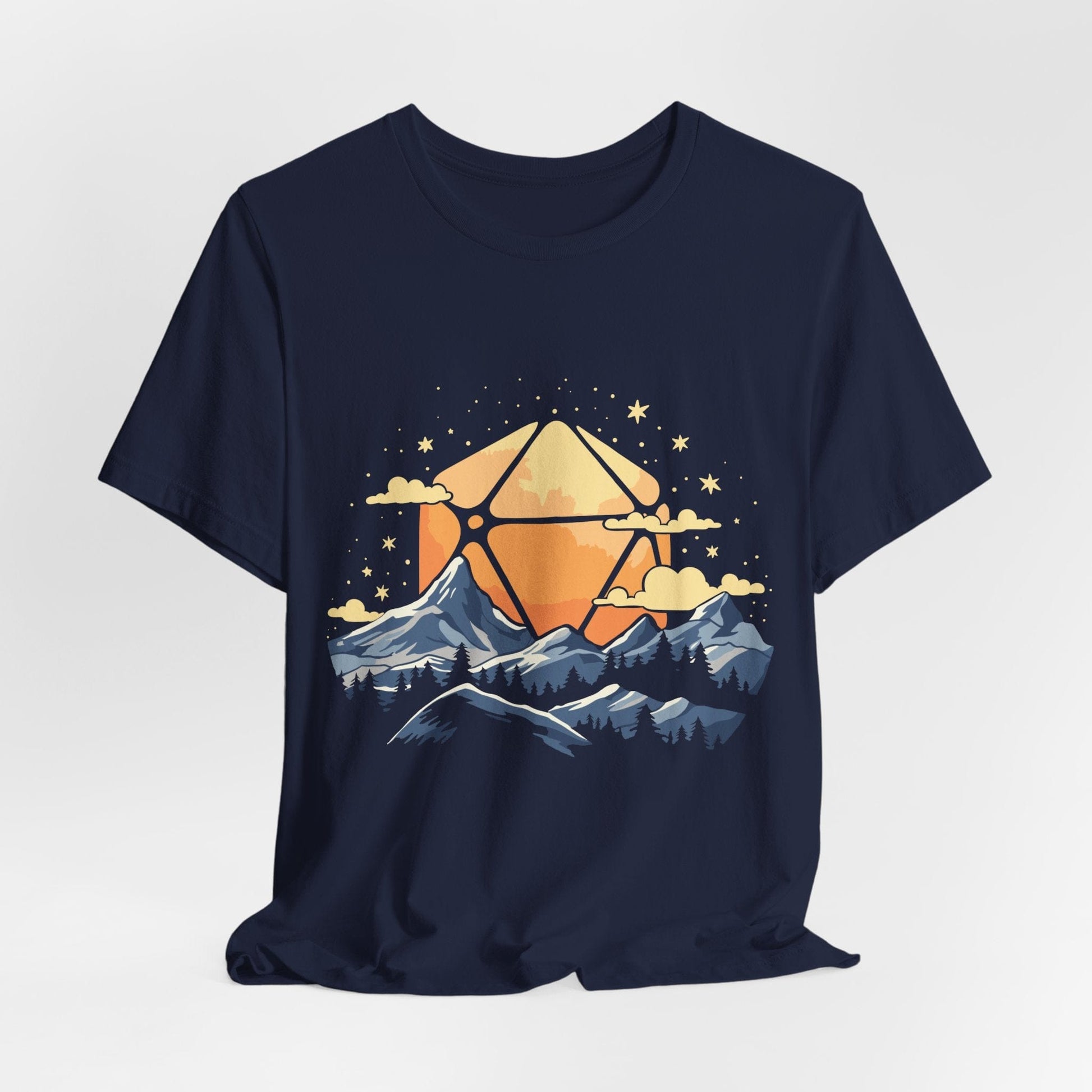 D20 Sun Landscape Blue Orange Sunburst RPG