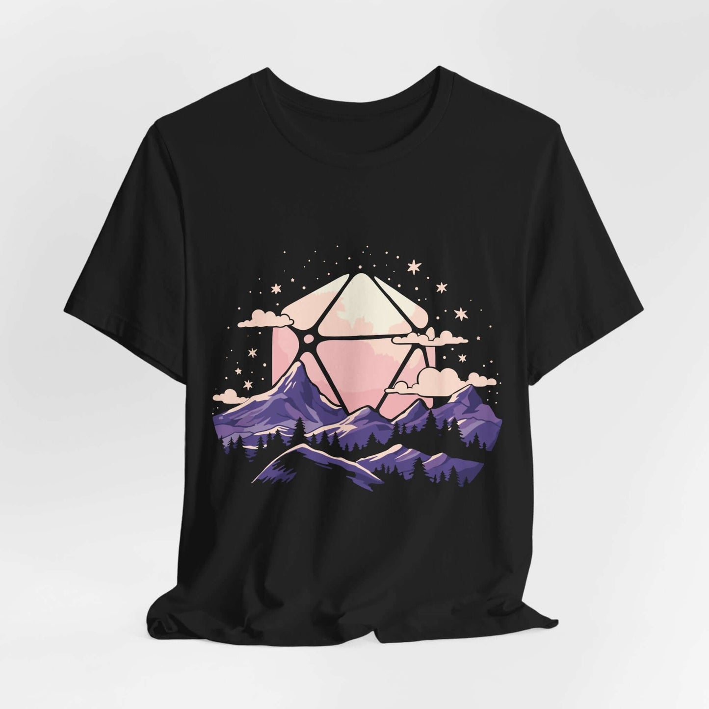 D20 Sun Landscape Purple Pink Sunburst RPG