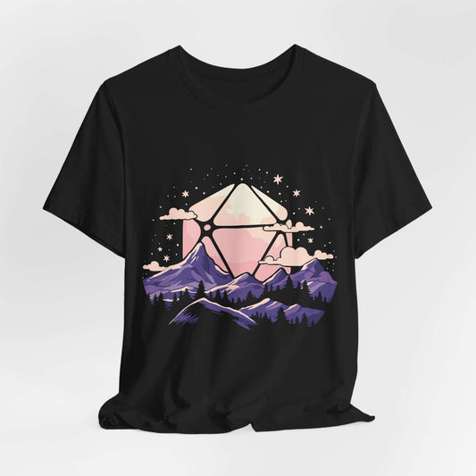 D20 Sun Landscape Purple Pink Sunburst RPG