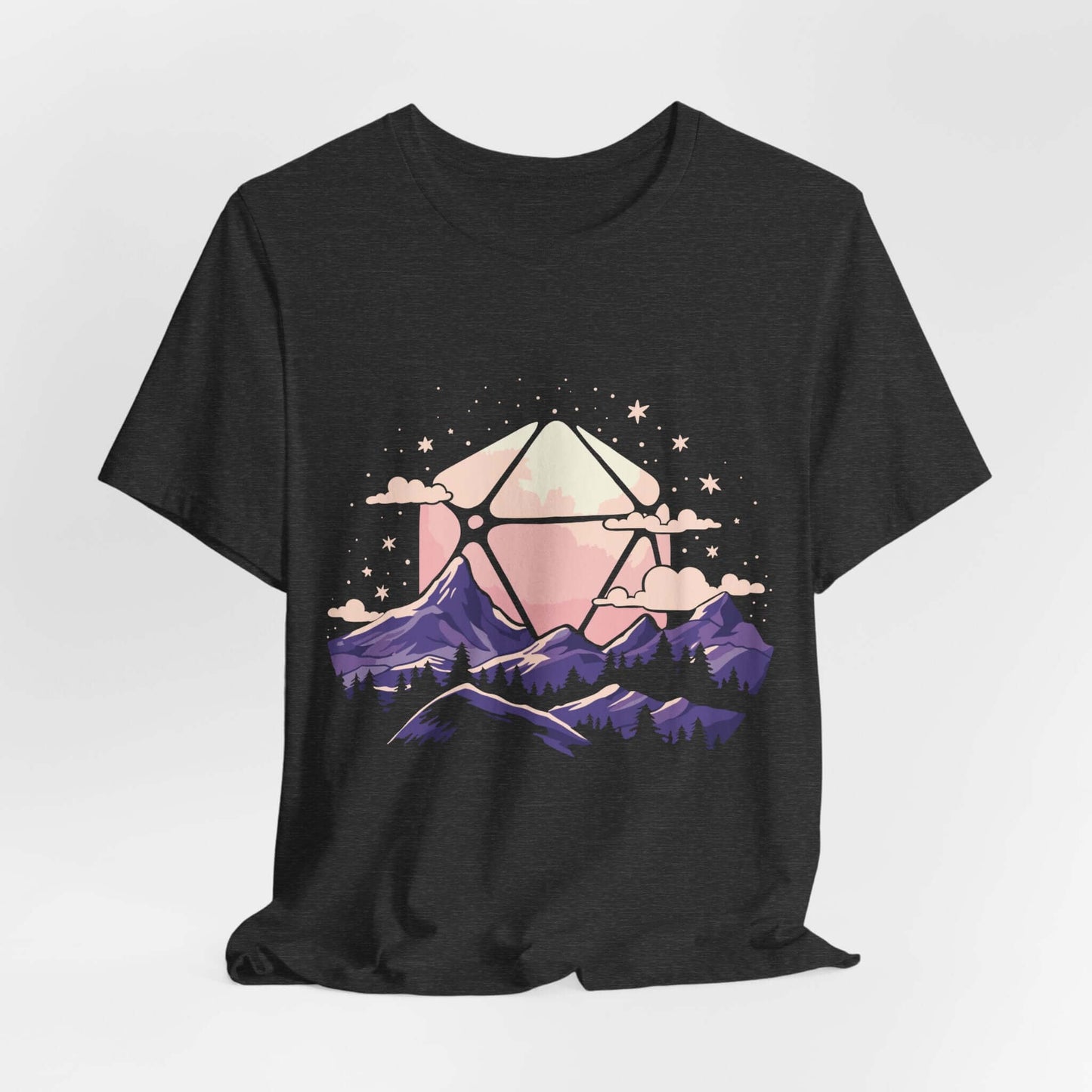 D20 Sun Landscape Purple Pink Sunburst RPG