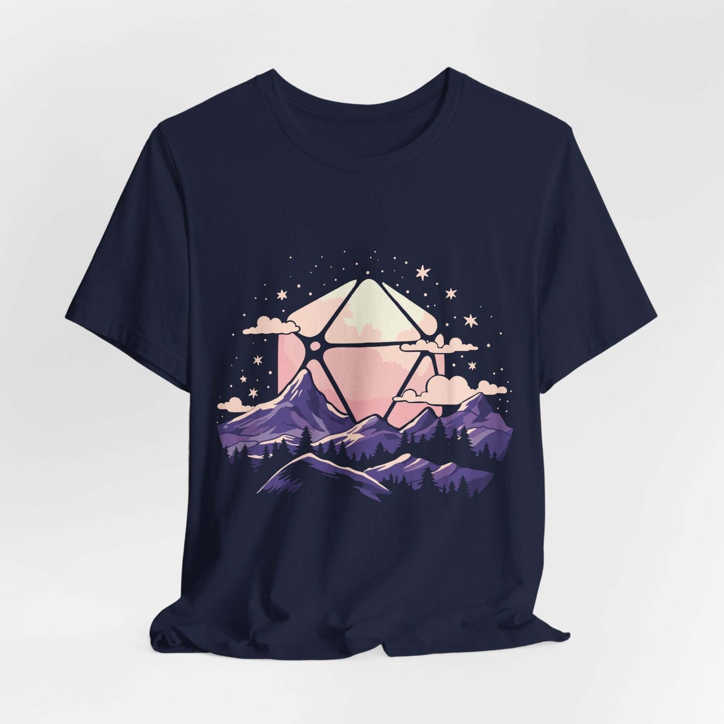 D20 Sun Landscape Purple Pink Sunburst RPG