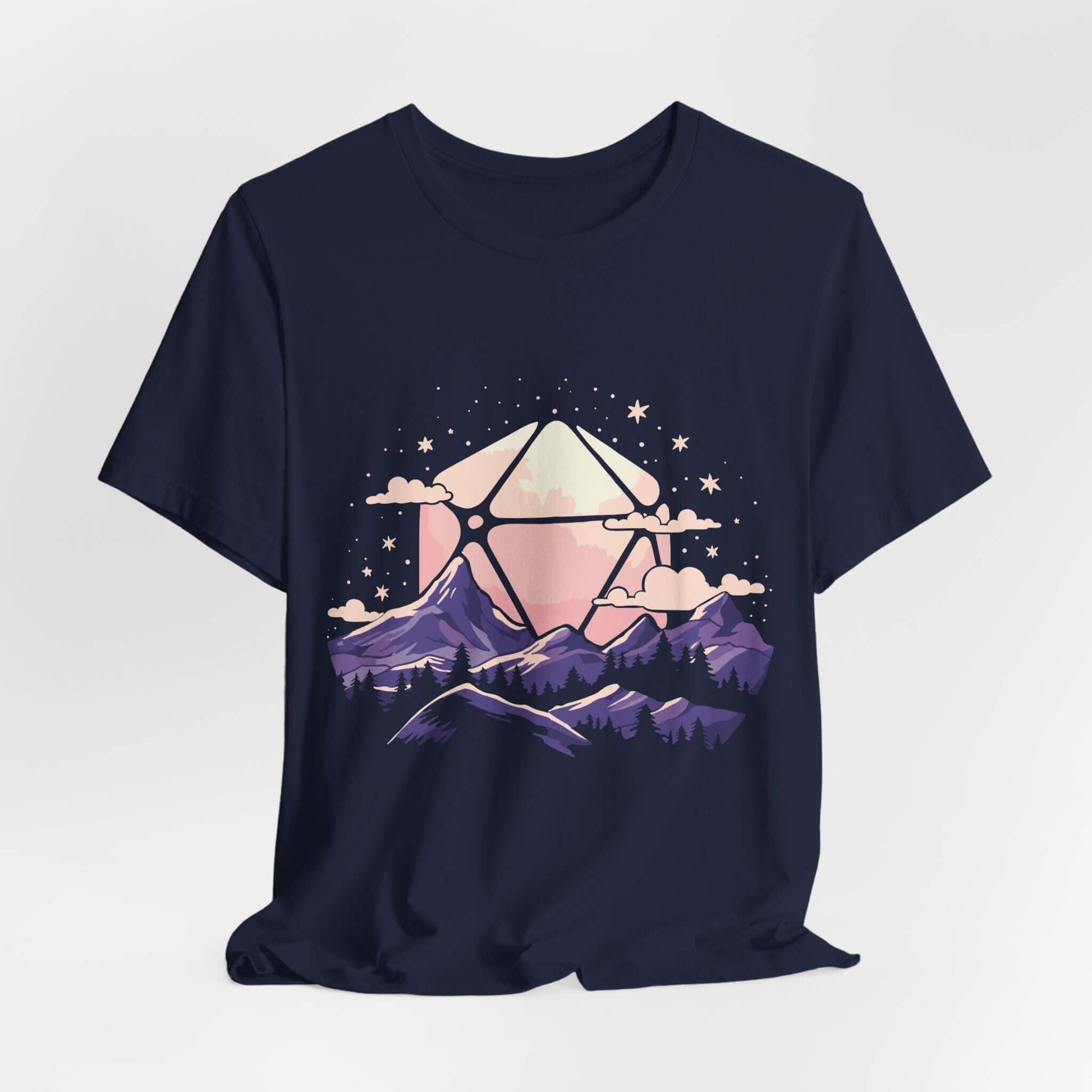 D20 Sun Landscape Purple Pink Sunburst RPG