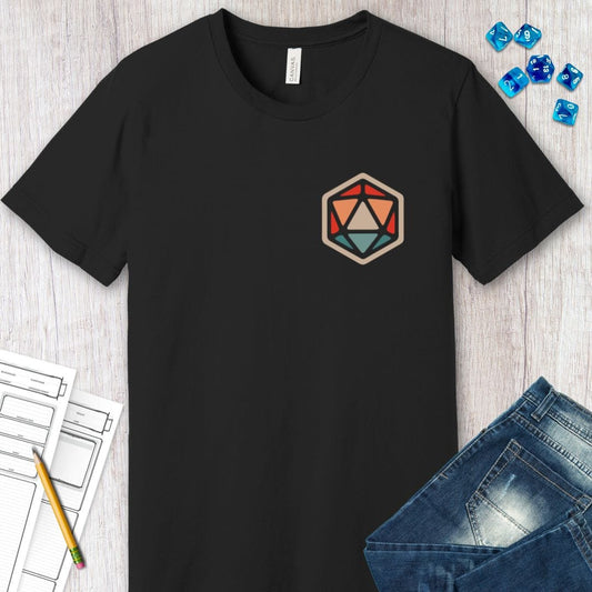 D20 T-shirt Sunburst RPG