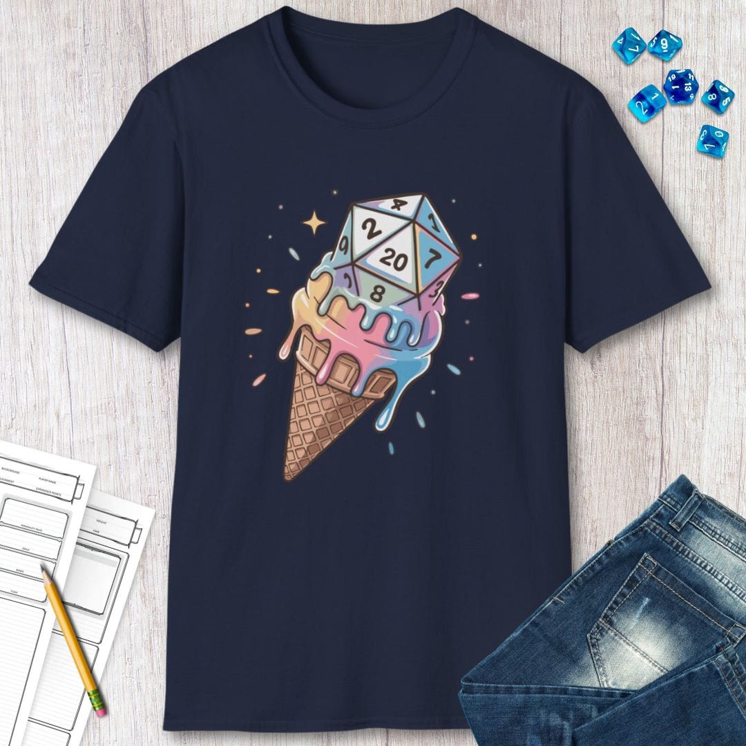 Dice Cream DnD Shirt Sunburst RPG