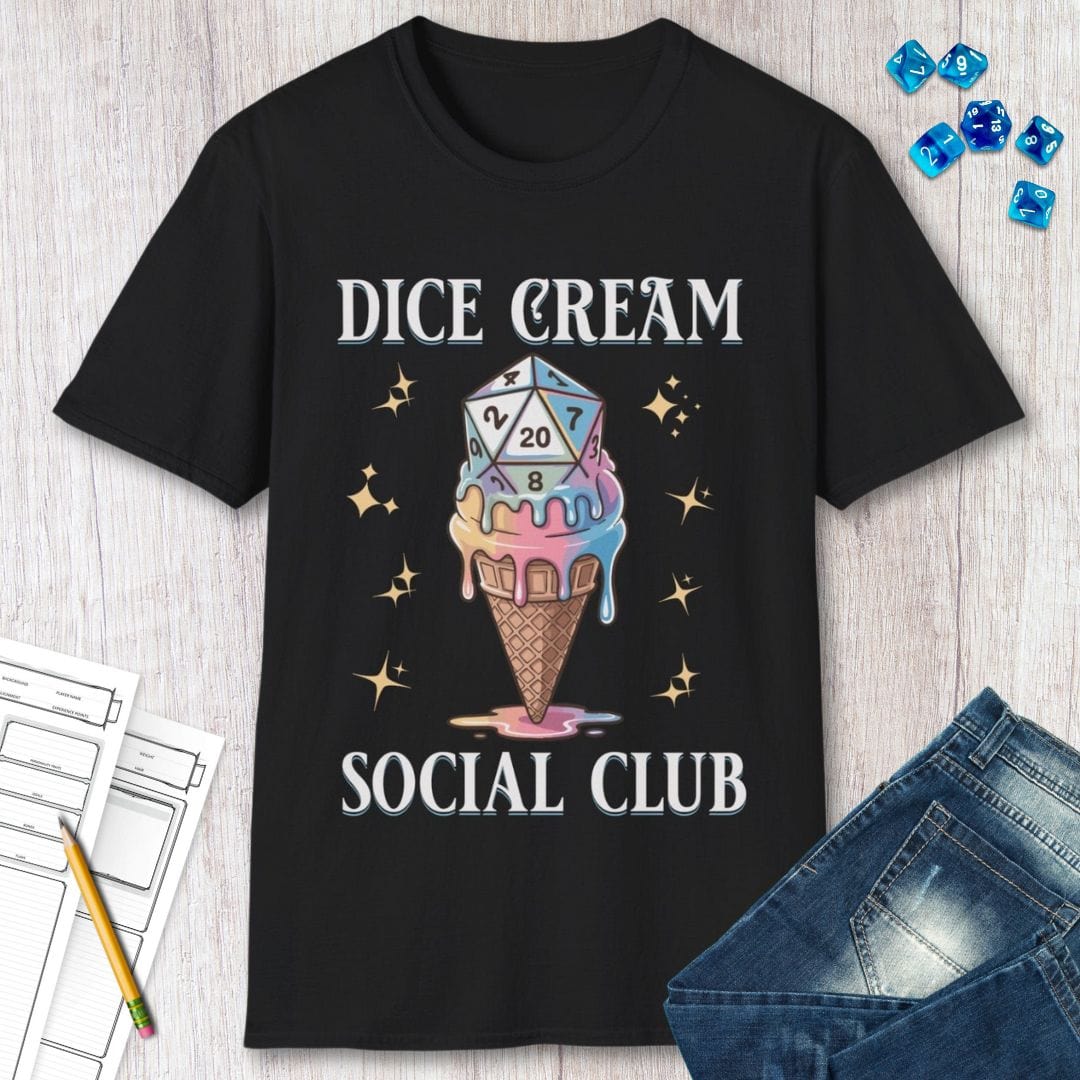 Dice Cream Social Club T-shirt Sunburst RPG