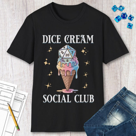 Dice Cream Social Club T-shirt Sunburst RPG