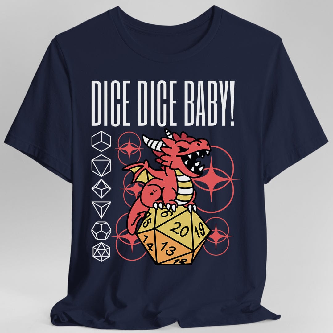 Dice Dice Baby D&D Shirt Sunburst RPG
