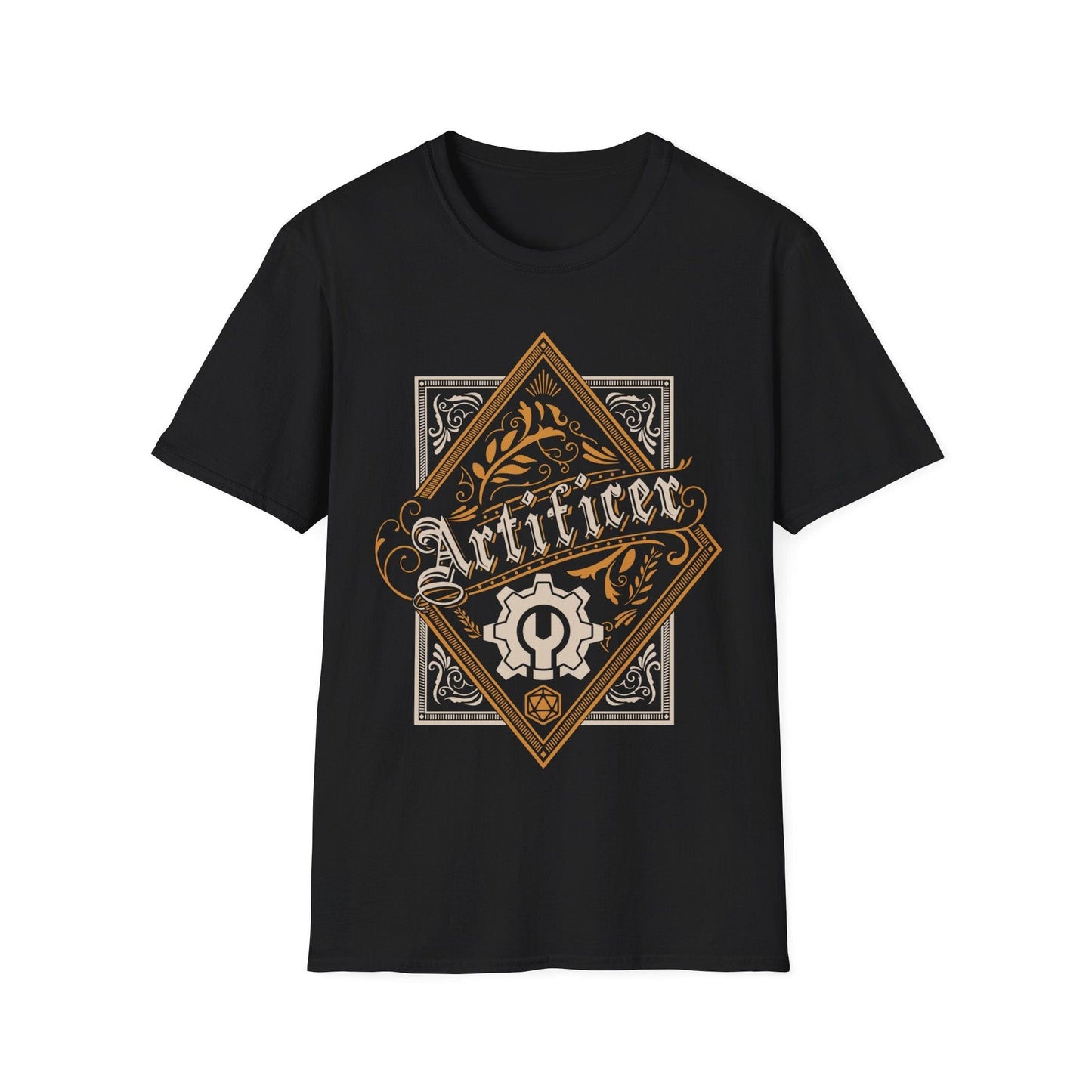 DnD Artificer Large Crest T-Shirt Sunburst RPG