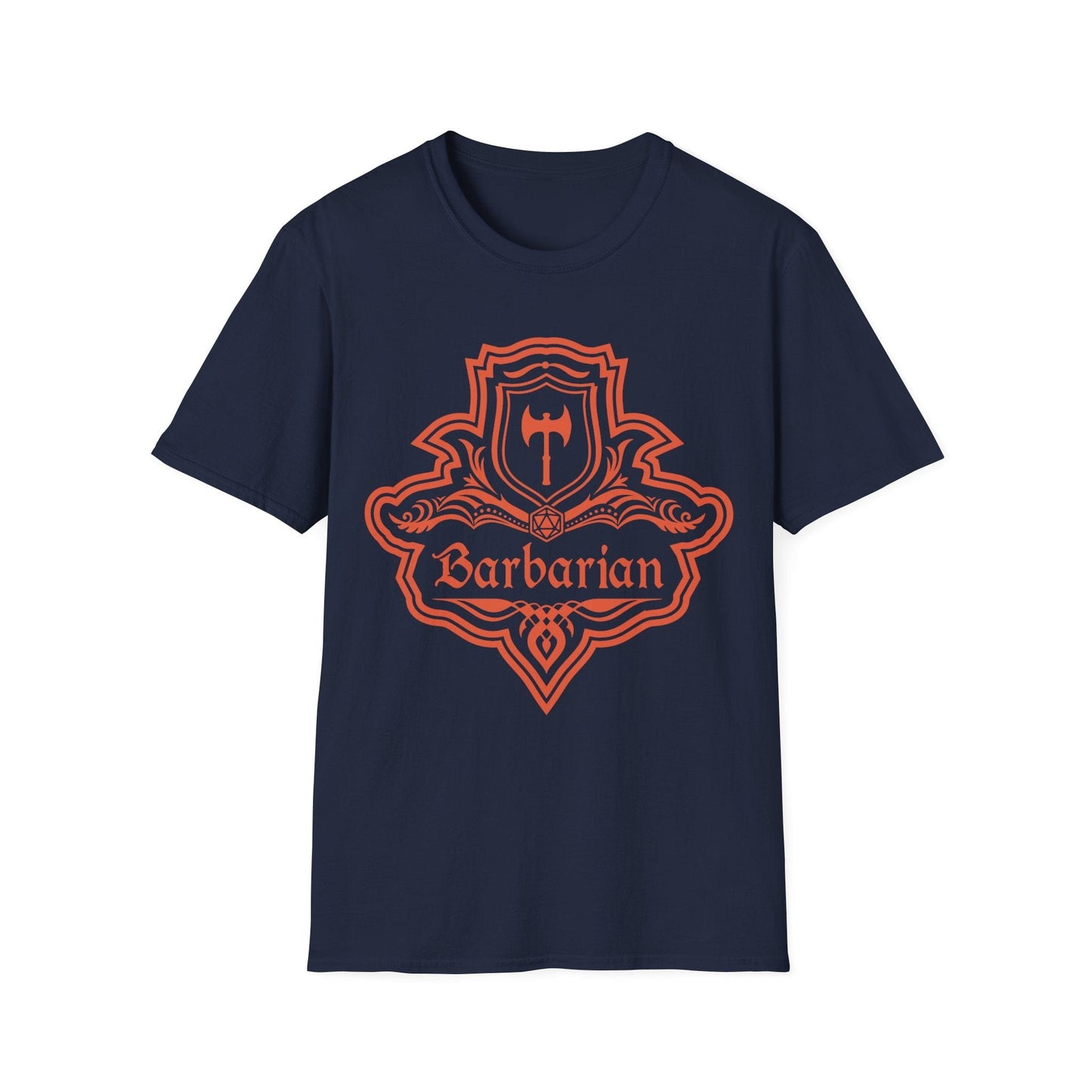 DnD Barbarian Class Emblem T-Shirt Sunburst RPG