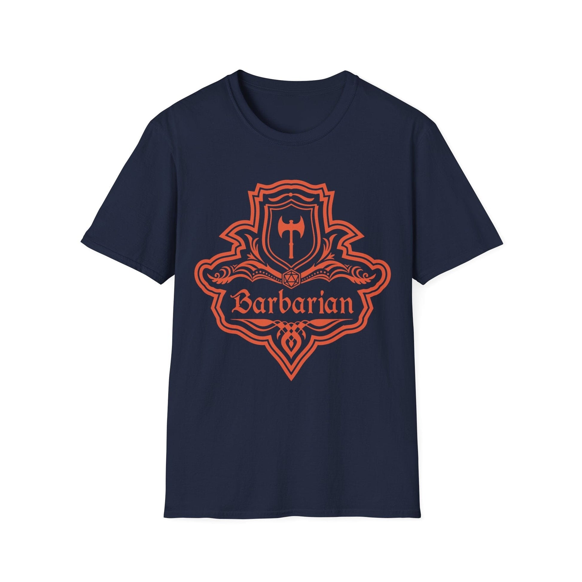 DnD Barbarian Class Emblem T-Shirt Sunburst RPG