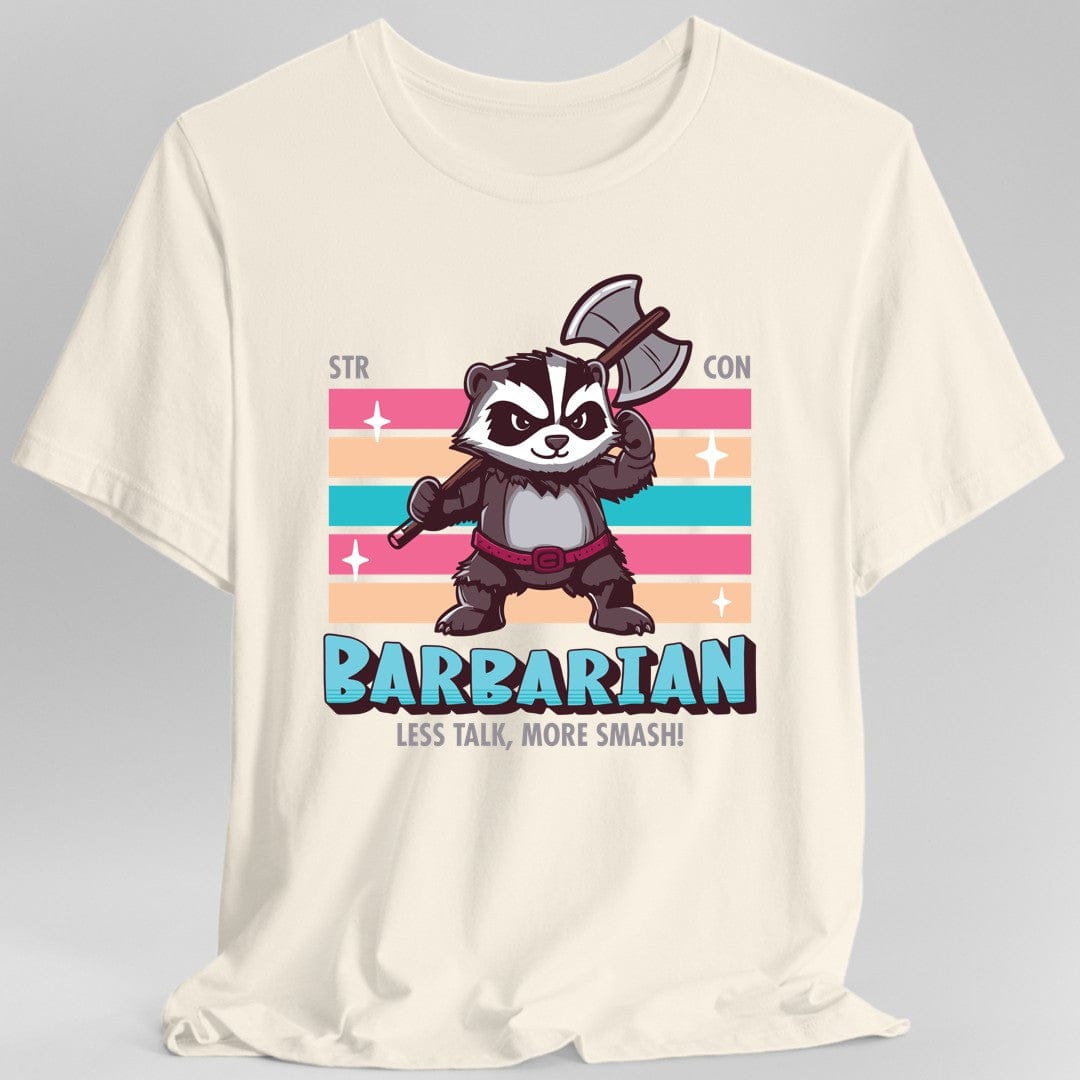 DnD Barbarian Shirt - D&D Kawaii Class T-shirt Sunburst RPG