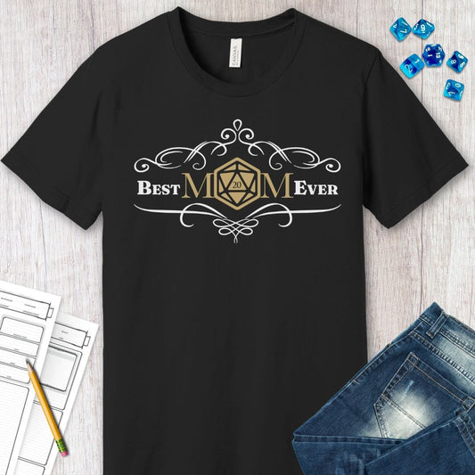 DnD Best Mom Ever T-Shirt Sunburst RPG