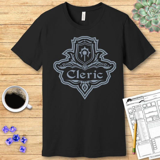 DnD Cleric Class Emblem T-Shirt Sunburst RPG