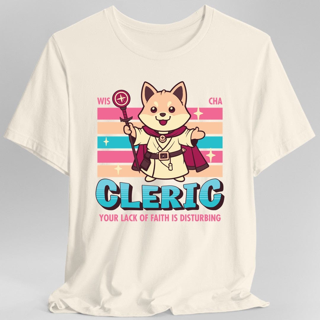 DnD Cleric Shirt - D&D Kawaii Class T-shirt Sunburst RPG