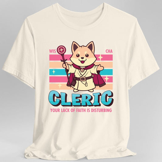 DnD Cleric Shirt - D&D Kawaii Class T-shirt Sunburst RPG