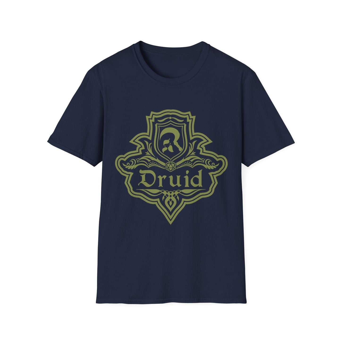 DnD Druid Class Emblem T-Shirt Sunburst RPG
